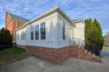 White sunroom addition Columbus Ohio residential outdoor living