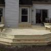 Custom deck with benches