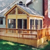 Custom deck with Sunroom