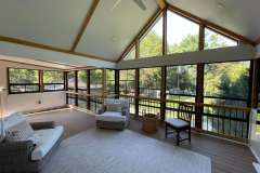 White Eze Breeze porch Columbus Ohio residential outdoor living addition