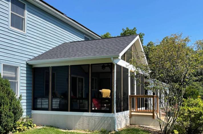 Eze Breeze porch interior Columbus Ohio furniture seating outdoor living