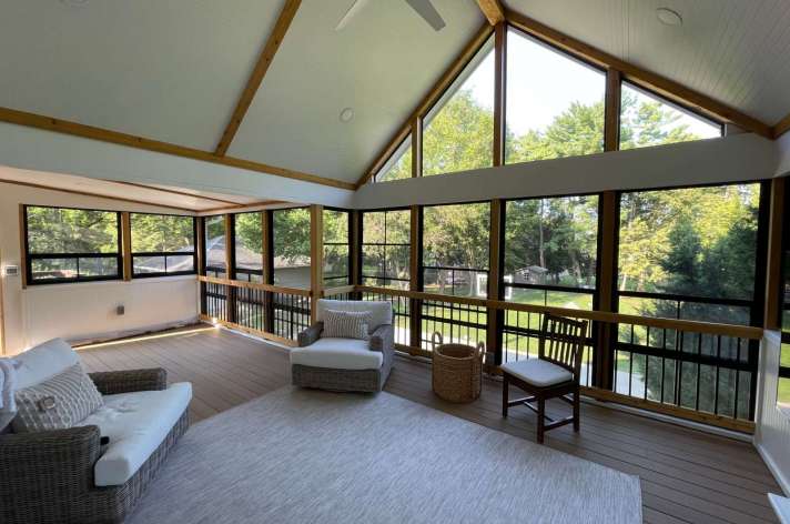 White Eze Breeze porch Columbus Ohio outdoor living addition
