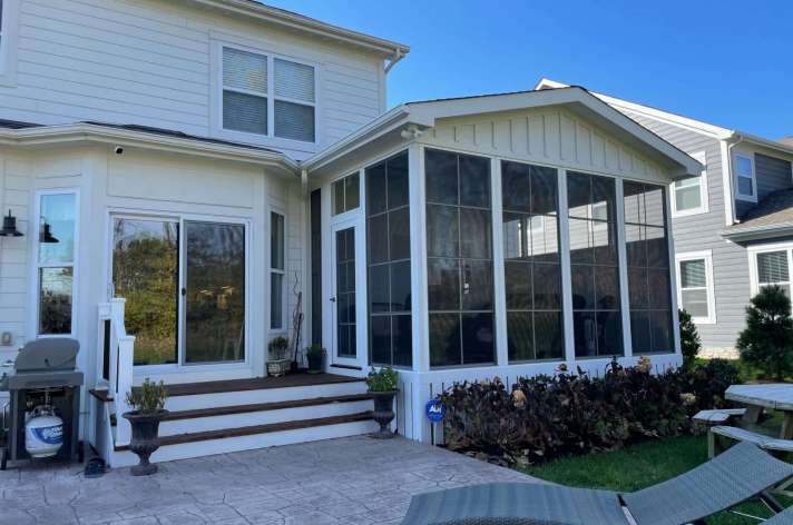 Eze Breeze porch deck combination Columbus Ohio outdoor space