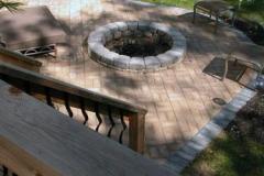 Firepit addition to patio
