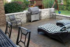 Suncraft Design Build custom paver patio with built-in grill and outdoor kitchen Columbus Ohio