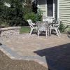 Paver Patios with Wall