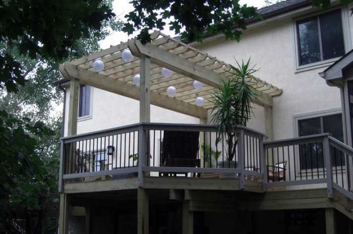 Suncraft Design Build custom pergola addition attached residential home Columbus Ohio