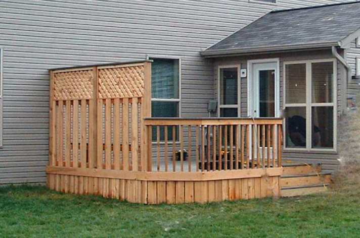 Suncraft Design Build custom wood pergola with open beam construction residential backyard Columbus Ohio