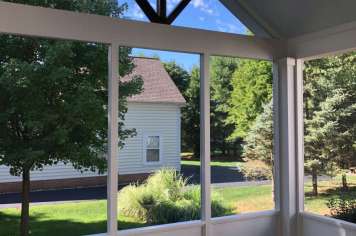 Brick screened porch Columbus Ohio traditional home addition