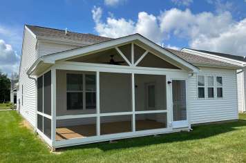 Two-story screened porch Columbus Ohio multi-level residential addition