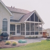 Screened porch with screened breezeway