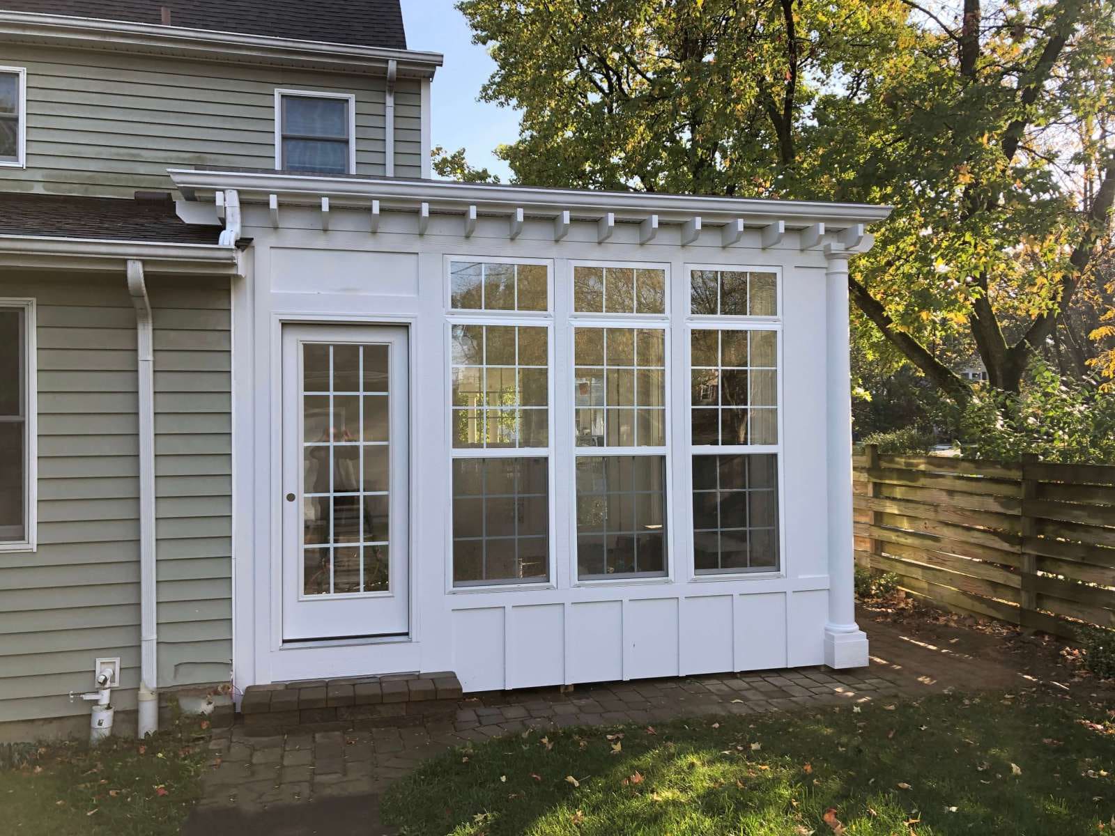 Custom sunroom addition Columbus Ohio residential home improvement